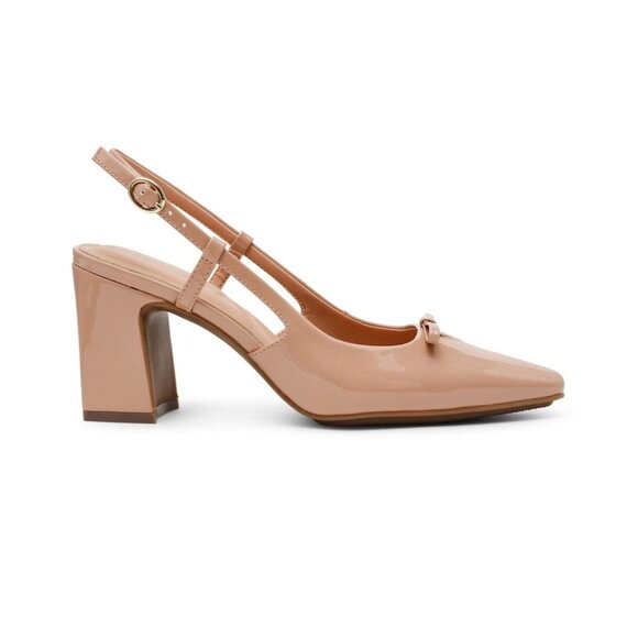 Anne Klein Aniston Women's Shoes Nude Patent : 6 M, Faux Leather - Picture 2 of 4